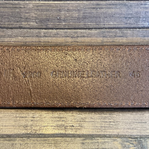 CARHARTT MENS BROWN LEATHER BELT SIZE 46 - Picture 4 of 8